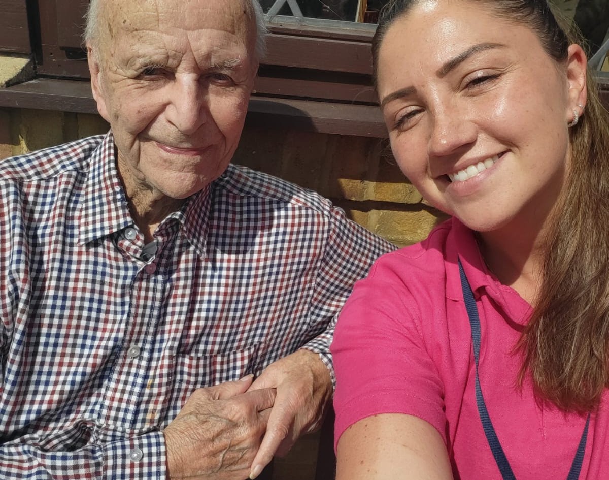 Nightingales Homecare community and client moment 6