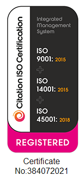 Citation ISO 9001, 14001 and 45001 certification
